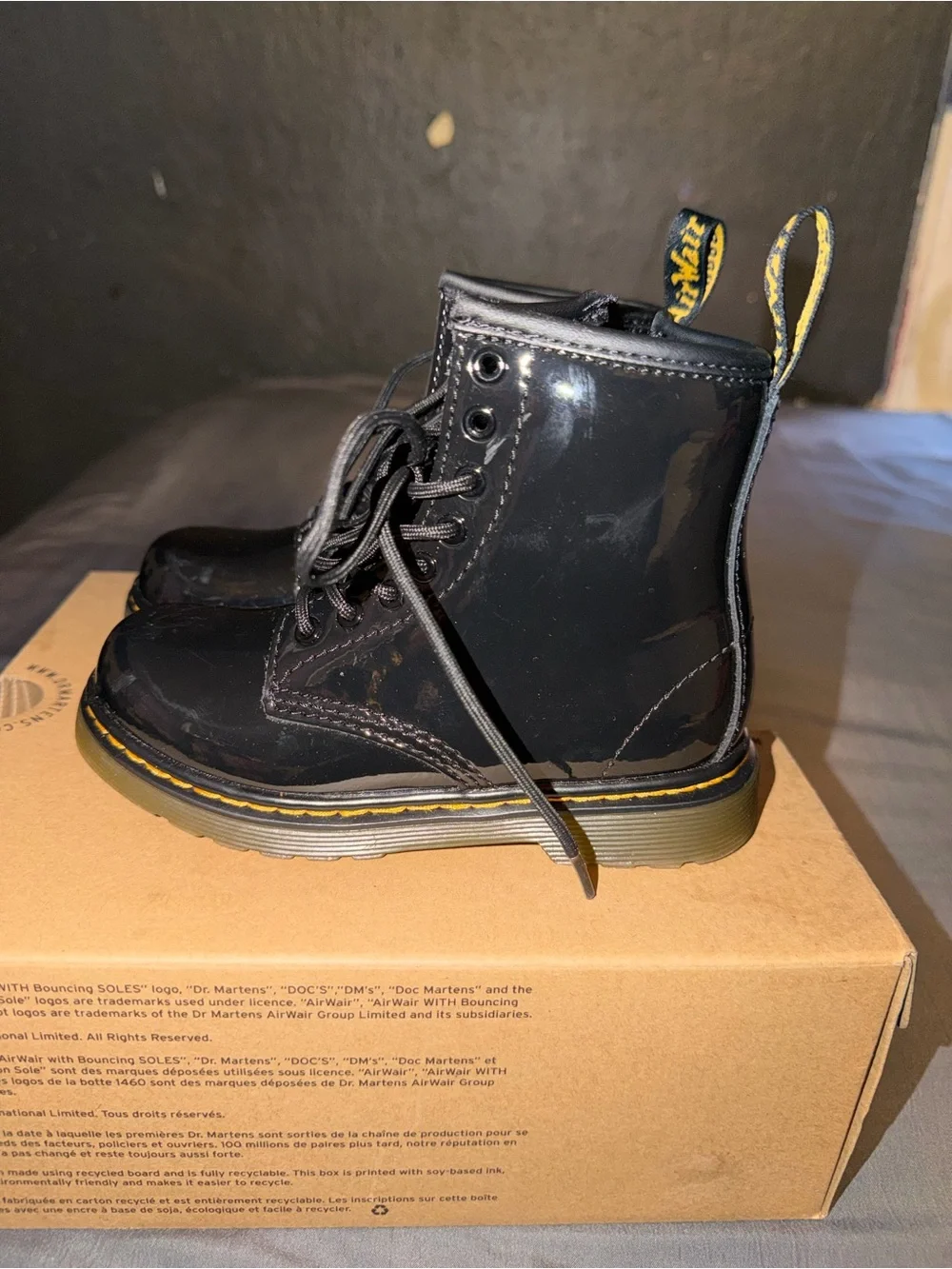 Dr. Martens glossy patent